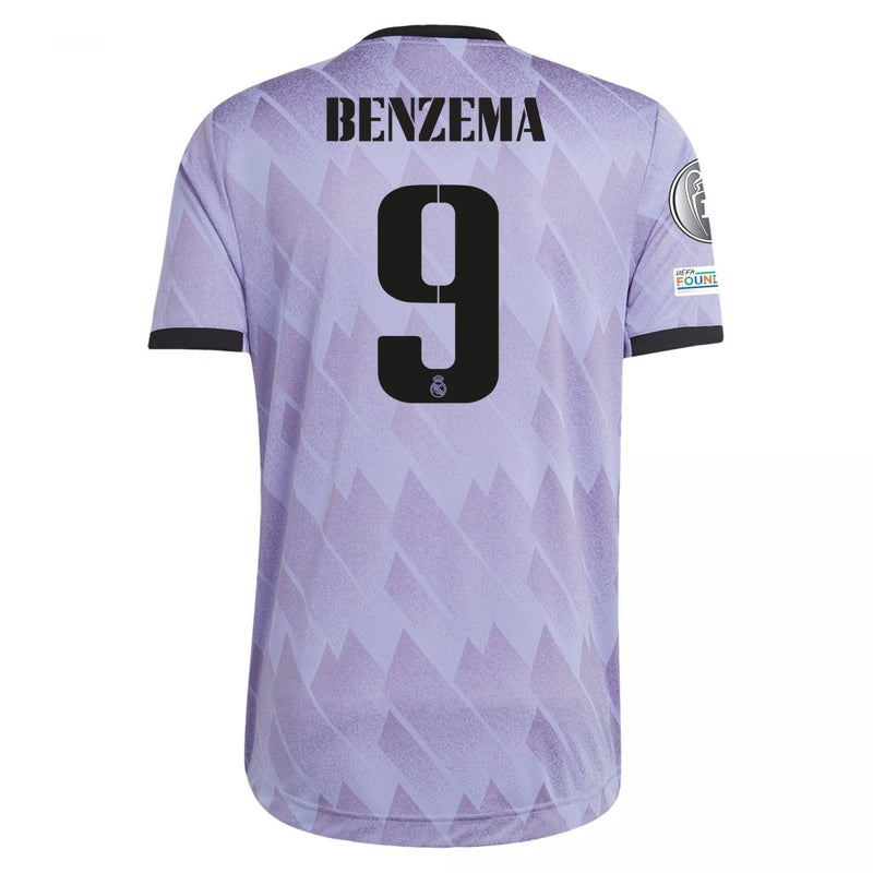 Karim Benzema Real Madrid 22/23 Authentic UCL II Away Jersey - Adidas