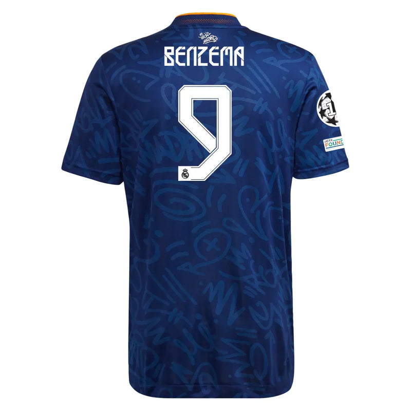 Karim Benzema Real Madrid 21/22 Authentic II Away Jersey - Adidas