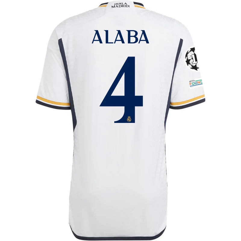 David Alaba Real Madrid 23/24 Authentic I Home Jersey - Adidas