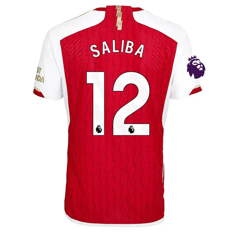 William Saliba Arsenal 23/24 Authentic I Home Jersey - Adidas